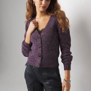 nwt WHITE HOUSE BLACK MARKET jeweled button cardigan sweater xs